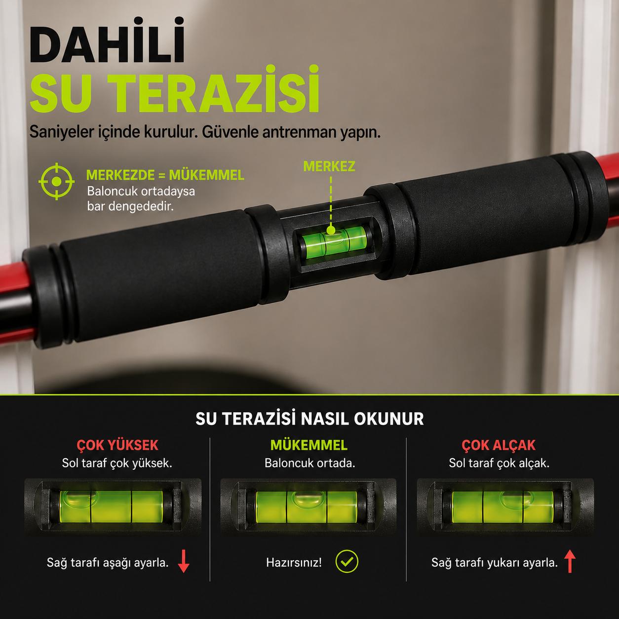 BarFix Ayarlanabilir Kapı Barfiksi